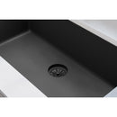 Elkay Quartz Perfect Drain 3-1/2" Polymer Disposer Flange with Removable Basket Strainer and Rubber Stopper Charcoal LKPDQD1CH