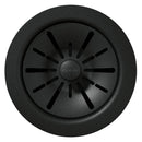 Elkay Quartz Perfect Drain 3-1/2" Polymer Disposer Flange with Removable Basket Strainer and Rubber Stopper Charcoal LKPDQD1CH