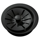 Elkay Quartz Perfect Drain 3-1/2" Polymer Disposer Flange with Removable Basket Strainer and Rubber Stopper Charcoal LKPDQD1CH