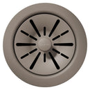 Elkay Quartz Perfect Drain 3-1/2" Polymer Disposer Flange with Removable Basket Strainer and Rubber Stopper Silvermist LKPDQD1SM