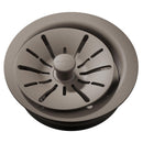 Elkay Quartz Perfect Drain 3-1/2" Polymer Disposer Flange with Removable Basket Strainer and Rubber Stopper Silvermist LKPDQD1SM