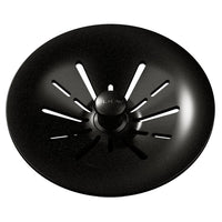 Elkay Quartz Perfect Drain 3-1/2" Removable Polymer Basket Strainer and Rubber Stopper Caviar LKPDQSCA