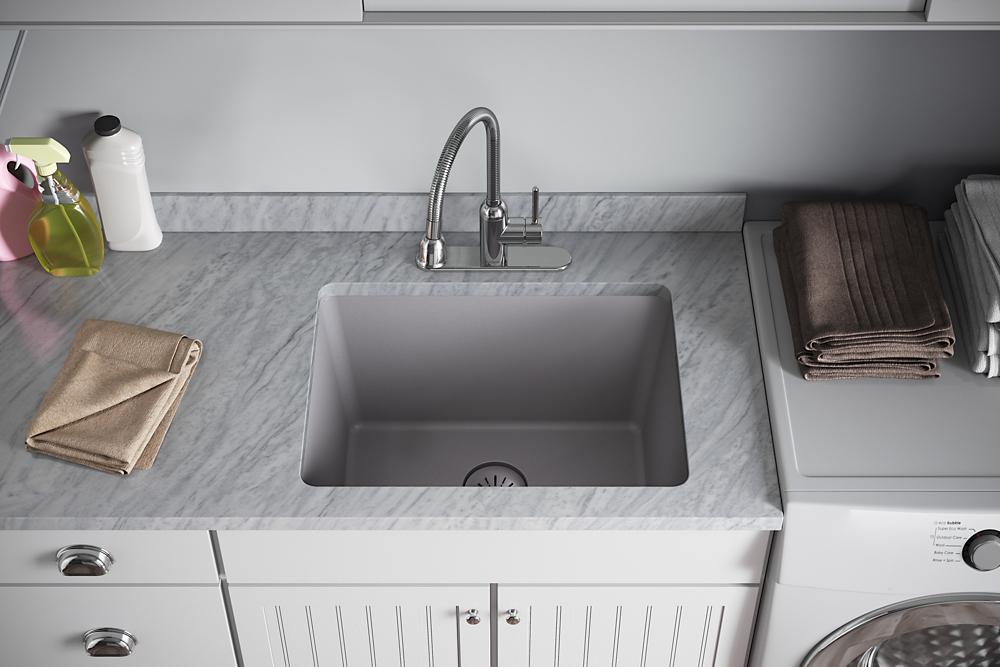 Elkay Quartz Perfect Drain Basket Strainer Only - Greystone LKPDQSGS
