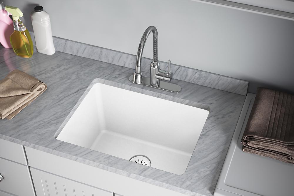 Elkay Quartz Perfect Drain Basket Strainer Only - White LKPDQSWH