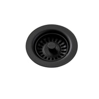 Elkay Polymer Drain Fitting with Removable Basket Strainer and Rubber Stopper Caviar LKQS35CA