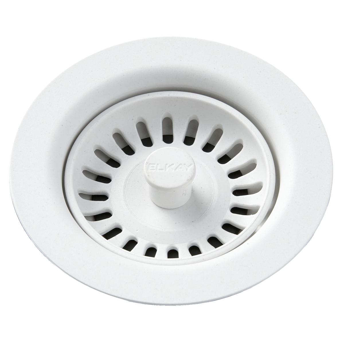Elkay Polymer Drain Fitting with Removable Basket Strainer and Rubber Stopper Ricotta LKQS35RT