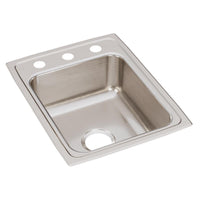 Elkay Lustertone Classic Stainless Steel 17" x 22" x 7-5/8", Single Bowl Drop-in Sink LR17223