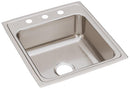 Elkay 18 Gauge Stainless Steel 19.5" x 22" x 4" Single Bowl Drop-in Kitchen Sink LRAD2022400