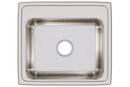 Elkay 18 Gauge Stainless Steel 22" x 19.5" x 7.625" Single Bowl Drop-in Kitchen Sink LR2219X