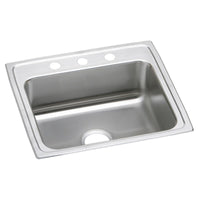 Elkay Lustertone Classic Stainless Steel 22" x 19-1/2" x 7-5/8", 3-Hole Single Bowl Drop-in Sink LR22193