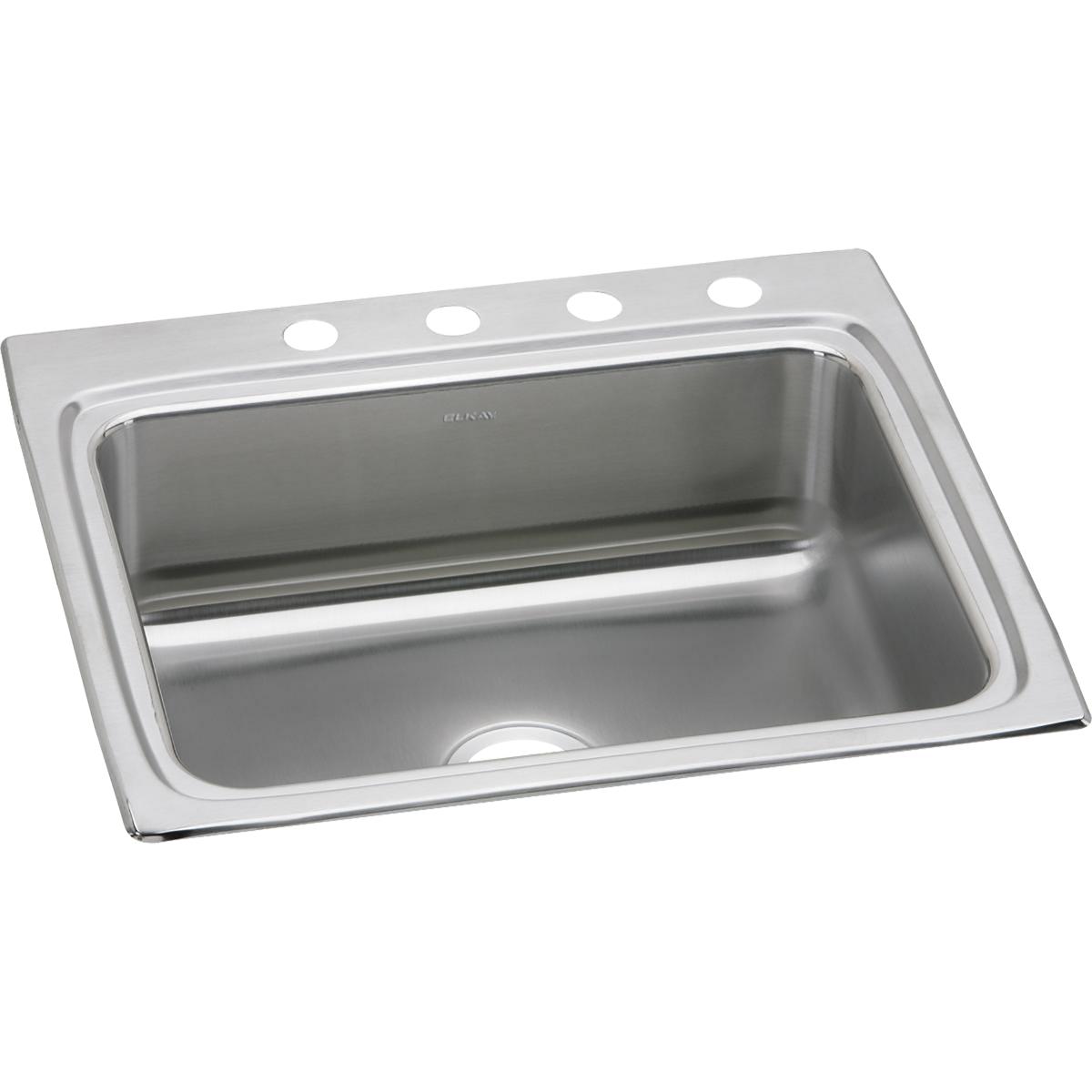 Elkay Lustertone Classic Stainless Steel 25" x 22" x 8-1/8", Single Bowl Drop-in Sink LR25224