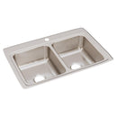 Elkay 18 Gauge Stainless Steel 33" x 22" x 8.125" Double Bowl Top Mount Kitchen Sink LRQ33221