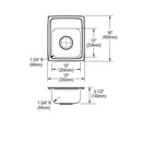 Elkay 18 Gauge Stainless Steel 13" x 16" x 5.5" Single Bowl Drop-in Kitchen Sink LRAD131655X