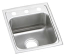 Elkay 18 Gauge Stainless Steel 15" x 17.5" x 5" Single Bowl Drop-in Kitchen Sink LRADQ1517503