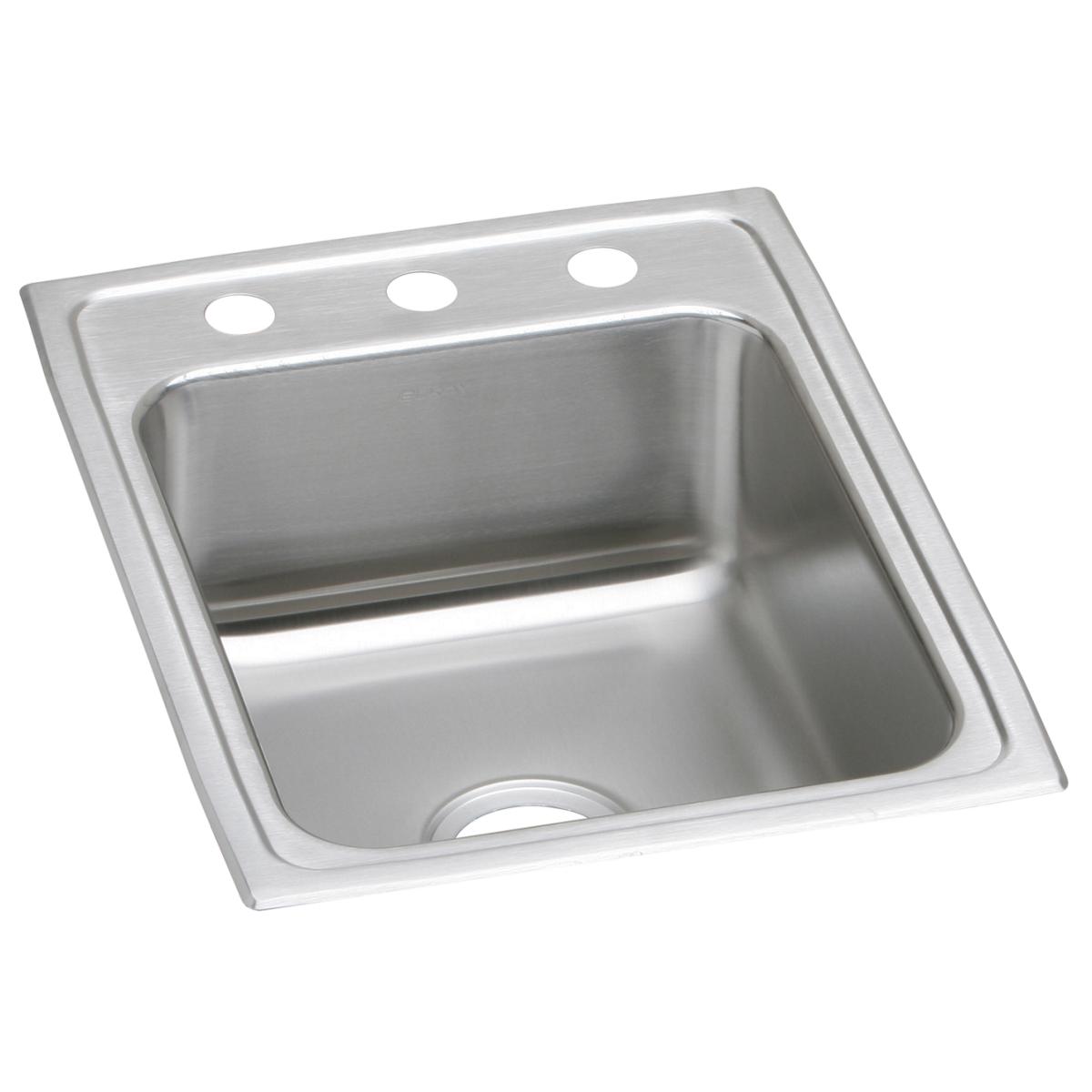 Elkay Lustertone Classic Stainless Steel 17" x 22" x 5-1/2", Single Bowl Drop-in ADA Sink LRAD1722551