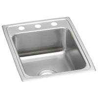 Elkay Lustertone Classic Stainless Steel 17" x 22" x 5-1/2", Single Bowl Drop-in ADA Sink LRAD1722551
