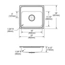 Elkay 18 Gauge Stainless Steel 19" x 18" x 4.5" Single Bowl Top Mount Kitchen Sink LRAD191845MR2