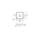 Elkay Lustertone Classic Stainless Steel 19" x 18" x 4-1/2", 3-Hole Single Bowl Drop-in ADA Sink LRAD1918453