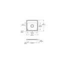 Elkay Lustertone Classic Stainless Steel 19" x 18" x 5-1/2", OS4-Hole Single Bowl Drop-in ADA Sink LRAD191855OS4