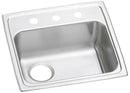 Elkay 18 Gauge Stainless Steel 19" x 18" x 5.5" Single Bowl Drop-in Kitchen Sink LRADQ191855L3