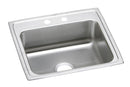 Elkay 18 Gauge Stainless Steel 22" x 19.5" x 5" Single Bowl Drop-in Kitchen Sink LRAD221950X