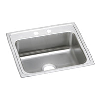 Elkay Lustertone Classic Stainless Steel 22" x 19-1/2" x 4", 2-Hole Single Bowl Drop-in ADA Sink LRAD2219402