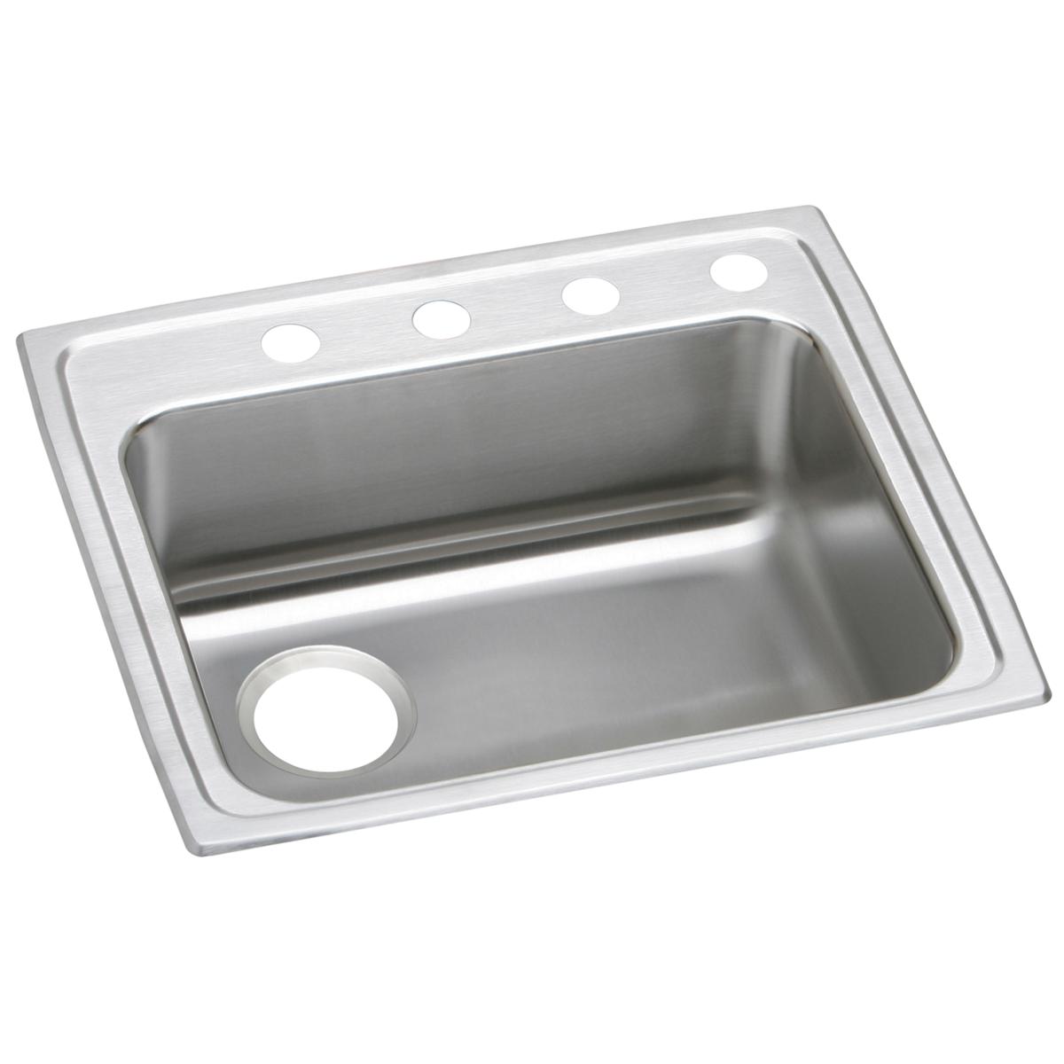 Elkay Lustertone Classic Stainless Steel 22" x 19-1/2" x 6", Single Bowl Drop-in ADA Sink LRAD221960L3