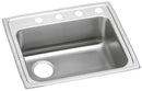 Elkay 18 Gauge Stainless Steel 22" x 19.5" x 5.5" Single Bowl Drop-in Kitchen Sink LRAD221955L2