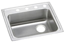 Elkay 18 Gauge Stainless Steel 22" x 19.5" x 6.5" Single Bowl Drop-in Kitchen Sink LRAD221965R1