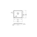 Elkay Lustertone Classic Stainless Steel 25" x 21-1/4" x 4", Single Bowl Drop-in ADA Sink with Quick-clip LRADQ2521403
