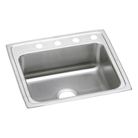 Elkay Lustertone Classic Stainless Steel 25" x 21-1/4" x 5", Single Bowl Drop-in ADA Sink LRAD2521503