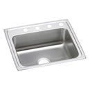 Elkay Lustertone Classic Stainless Steel 25" x 21-1/4" x 4", Single Bowl Drop-in ADA Sink with Quick-clip LRADQ2521403