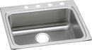 Elkay 18 Gauge Stainless Steel 25" x 22" x 6" Single Bowl Drop-in Kitchen Sink LRAD252260X