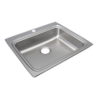 Elkay Lustertone Classic Stainless Steel 25" x 22" x 6-1/2", Single Bowl Drop-in ADA Sink LRAD2522651