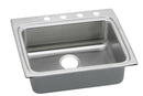 Elkay 18 Gauge Stainless Steel 25" x 22" x 4" Single Bowl Top Mount Kitchen Sink LRAD2522402