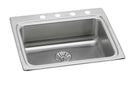 Elkay 18 Gauge Stainless Steel 25" x 22" x 6.5" Single Bowl Drop-in Kitchen Sink Kit LRAD252265PDX