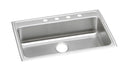 Elkay 18 Gauge Stainless Steel 31" x 22" x 4.5" Single Bowl Drop-in Kitchen Sink LRAD3122451