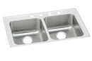 Elkay 18 Gauge Stainless Steel 37" x 22" x 6.5" Double Bowl Top Mount Kitchen Sink LRAD3722655