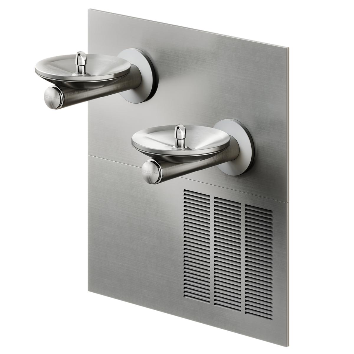Elkay SwirlFlo Fountain Bi-Level ADA Filtered Refrigerated Stainless LRPBMV28K
