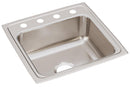 Elkay 18 Gauge Stainless Steel 19.5" x 19" x 7.5" Single Bowl Top Mount Kitchen Sink LRQ1919OS4
