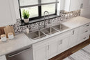 Elkay 18 Gauge Stainless Steel 54" x 22" x 10.125" Triple Bowl Drop-in Kitchen Sink LTR542210X