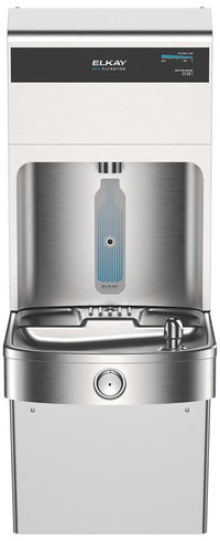 Elkay Pro Filtration VR Bottle Filling Station & Single ADA Cooler w/ Lead + Total PFAS** Filter - SS LVRC8WSPRO-FLP4