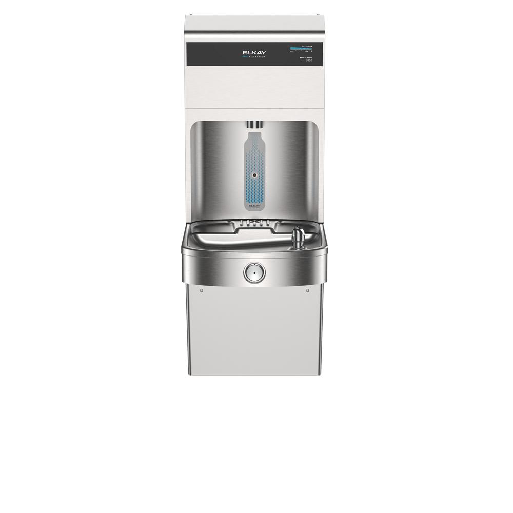 Elkay Pro Filtration VR Bottle Filling Station & Single ADA Cooler w/ Ultra Capacity Lead Filter - SS LVRCDWSPRO