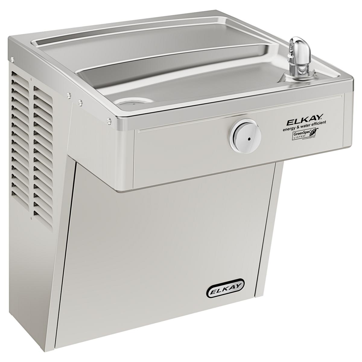 Elkay Cooler Wall Mount GreenSpec ADA Vandal-Resistant Filtered Refrigerated, Stainless LVRCGRN8