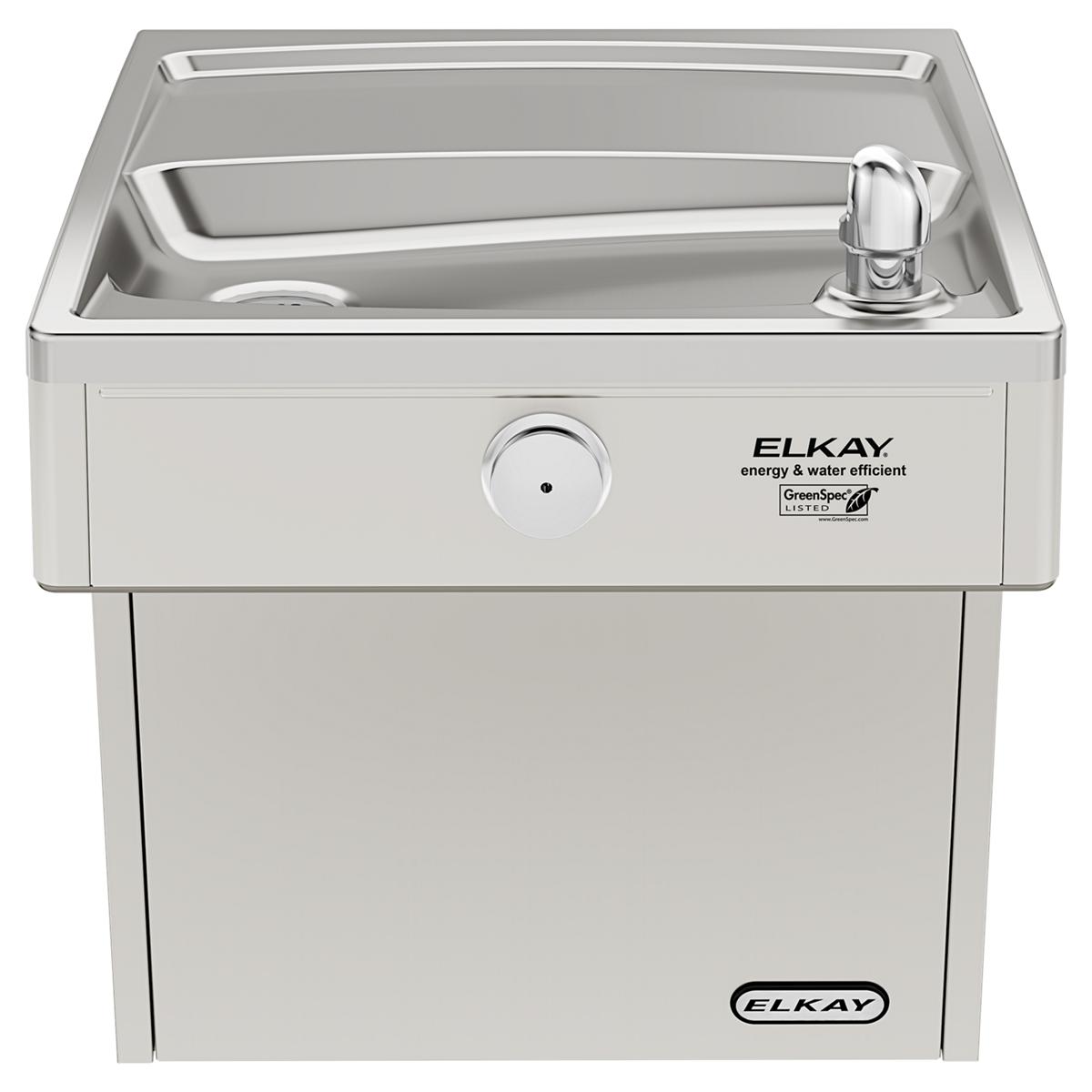 Elkay Cooler Wall Mount GreenSpec ADA Vandal-Resistant Filtered Refrigerated, Stainless LVRCGRN8