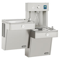 Elkay ezH2O Vandal-Resistant Bottle Filling Station &, Bi-Level Cooler Filtered Non-Refrigerated Stainless LVRCTLDDWSK
