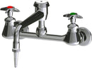 Chicago Faucets LWM4-A11-K Laboratory Mixing Faucet, Wall-Mount