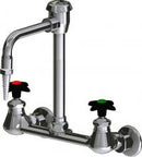 Chicago Faucets LWM4-A12-G Laboratory Mixing Faucet, Wall-Mount