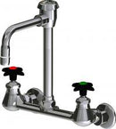 Chicago Faucets LWM4-A22-G Laboratory Mixing Faucet, Wall-Mount