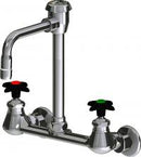 Chicago Faucets LWM4-B22-G Laboratory Mixing Faucet, Wall-Mount